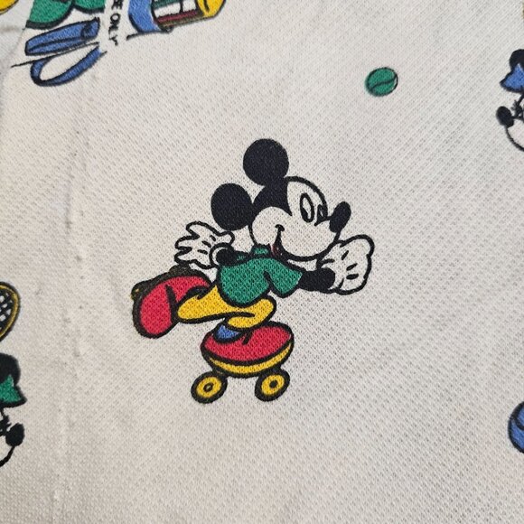 Peter Pan Fabrics Mickey Minnie Sports Golf Tennis Skating Fabric 240" x 80" - Picture 9 of 14